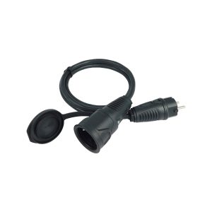 1-fach 01,0 m Gummikabel 240V/1,5 mm2