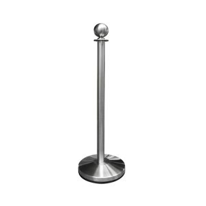 Trennkordelständer, Silber gebürstet (Personenleitsysteme), H=1 m