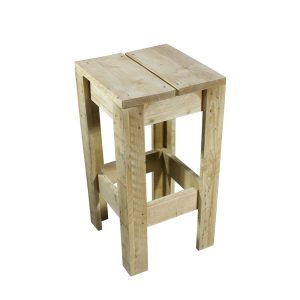 Barhocker, "Timber" Holz, 36 x 36 cm