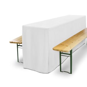 Holztisch Husse, 50 x 220 cm, weiß