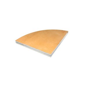 Bühnenpodest, Kleu, 1,00 x 1,00 x 1/4 Kreis, Indoor