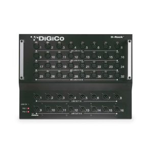 DiGiCo D-Rack, Stagebox 32 Mic In, 16 Line Out 19", 7HE, für SD 9 & SD 11