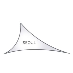 Easy Stretch - Seoul A1- 3 Punkt Segel - 5m x 2,5m x 4,2m