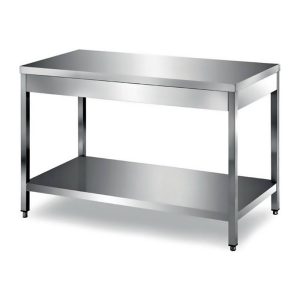 Edelstahltisch 2000 x 700 mm - VA Arbeitstisch fahrbar
