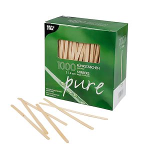 VPE (1000 St.) Rührstäbchen, Holz