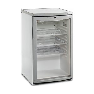 Kühlschrank Esta 109 l, Glastür, weiß, B= 503 mm/H= 850 mm