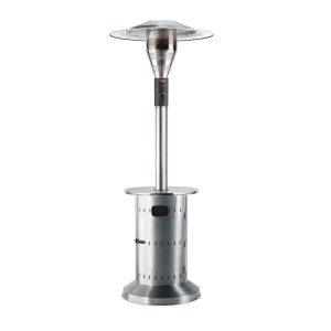 Heizpilz, 14 KW, Profi Edelstahl Terrassenheizer, Säule versenkbar