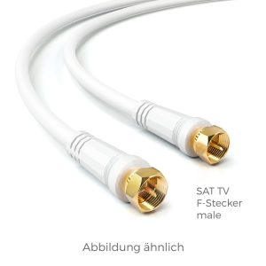 KOAX, F-Stecker male > male, 2,0 m Antennenkabel