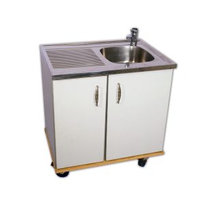 Kitcase klein, Spülbecken, Warmwasser Speicher