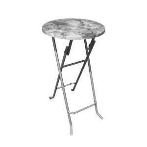 Stehtisch, Klappbar marmoriert, d=60 cm