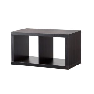 Regal, "Kallax", schwarz, 1 x 2