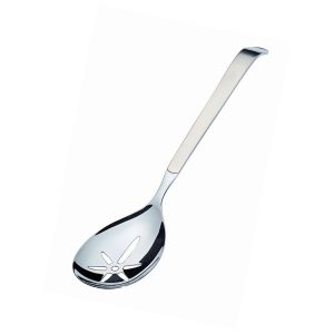 VPE (5 St.) Vorleger, Servierlöffel gelocht, groß,  L= 32 cm, 18/10