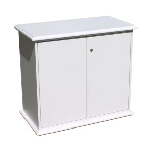 Sideboard, weiß, 96 x 51 cm, abschließbar