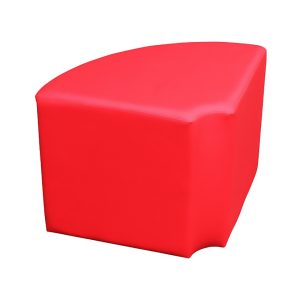 Sitzwürfel, KUBIX ST90 rot, Leder, 90°