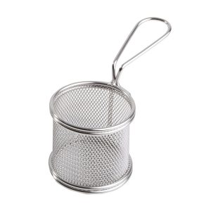 Servier- Frittierkorb, Snackholder rund