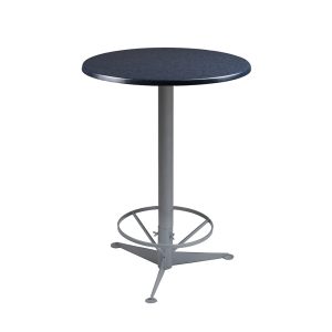 Stehtisch "Kombi-Table" silber/blau gesprenkelt, d=80 cm