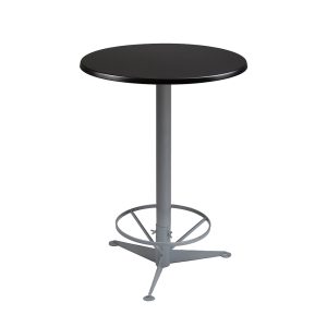 Stehtisch "Kombi-Table" silber/schwarz, d=80 cm