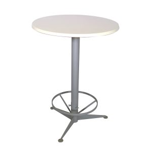 Stehtisch "Kombi-Table" silber/weiß, d=80 cm