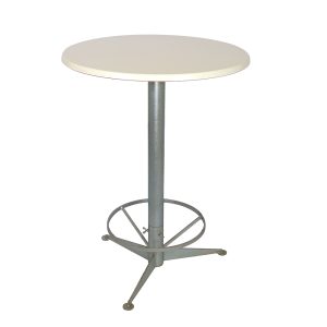 Stehtisch "Kombi-Table" verzinkt/weiß, d=80 cm, Outdoor