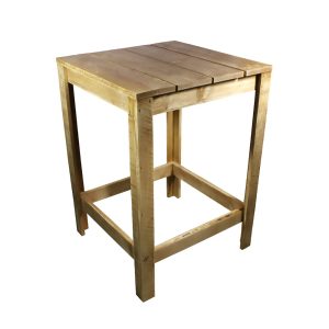 Stehtisch, "Timber" Holz, 80 x 80 cm