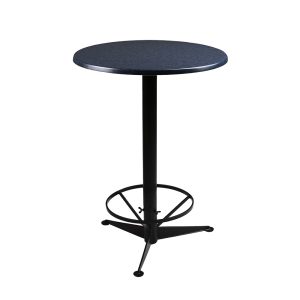 Stehtisch "Kombi-Table" schwarz/blau gesprekelt, d=80 cm