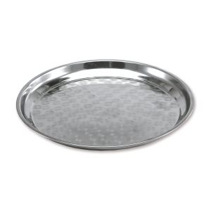 Tablett, rund, silber, D= 30 cm