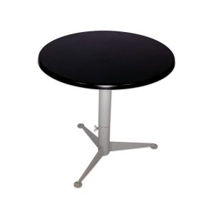 Tisch "Kombi-Table" - rund, silber/schwarz, d=80cm
