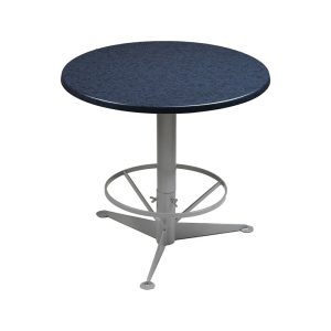 Tisch "Kombi-Table" - rund, silber/blau gesprenkelt, d=80cm