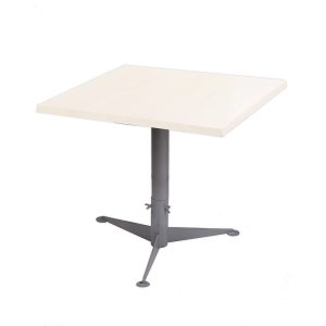 Tisch "Kombi-Table" - 4 - eckig, silber/weiß, 80 x 80 cm