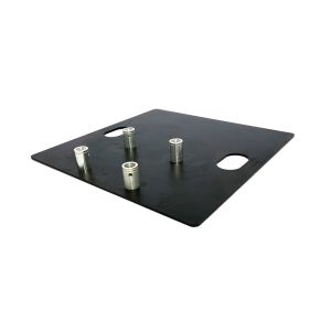 X4K-30 - Bodenplatte Stahl female 80 cm x 80 cm (gala) SEITLICH Expotruss 4-Punkt-Traverse