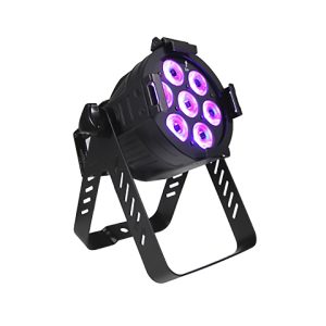 Mini PAR - AT10 - Floorspot RGBA (7 x10 W) silber, Litecraft, LED