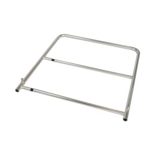 Sicherheitsgeländer, H: 100 cm, Breite: 85 cm - für Podestbreite: 100 cm, galv. verzinkt, nivtec/innodeck