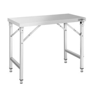 Edelstahltisch 1200 x 600 mm - VA Arbeitstisch klappbar