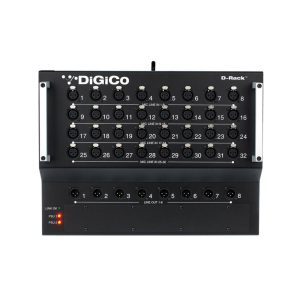 DiGiCo D-Rack, Stagebox 32 Mic In, 8 Line Out, 19",7HE, für SD 9 & SD 11