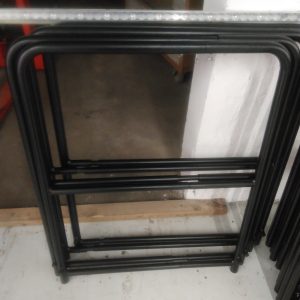 Geländer, B: 75 - 110 cm, schwarz H: 100 cm. Nivtec/Innodeck